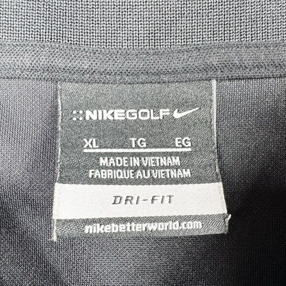 UGA MAGILL SOCIETY x Nike Dri Fit Golf Polo Shirt Men's XL Black Performance - Picture 6 of 14